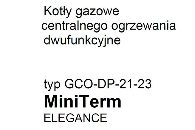 modulator gazu do kotła gazowego GCO-DP-21-23 MiniTerm