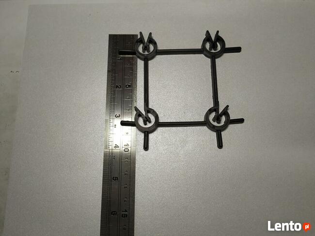 Strzemiona plastikowe płoty betonowe, zbrojenie 112x112mm