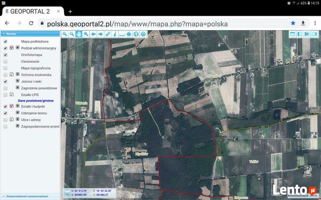 Hipolitów Piękna działka od 3000 m kw przy asfaltowej drodze