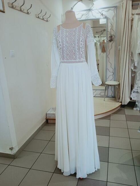 SUKNIA ŚLUBNA STYL BOHO