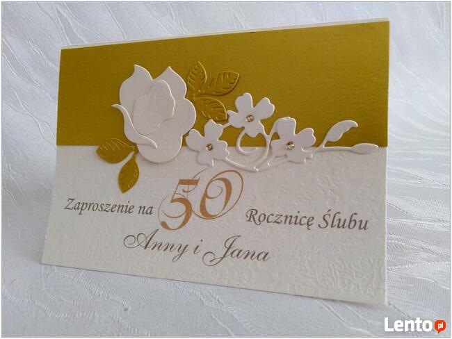 Zaproszenia 50, 25,10 lecie ślubu, rocznice ślubu