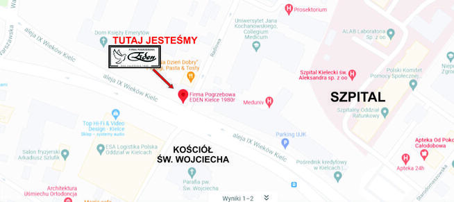 Zakład Pogrzebowy / Usługi Pogrzebowe / Kremacja / Kielce