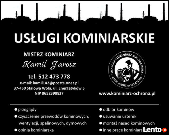 KOMINIARZ NISKO Jarosz Kamil Usługi kominiarskie