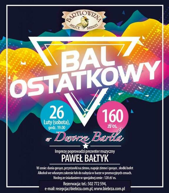 Bal Ostatkowy w Bartlowiźnie- 26.02.2022