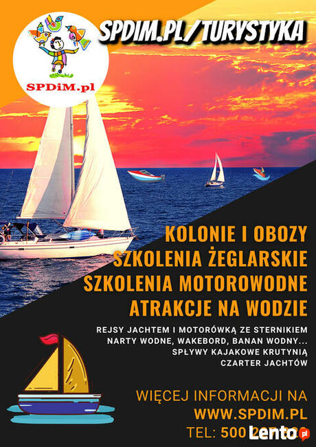 Kolonie i Obozy, Szkolenia Żeglarskie.