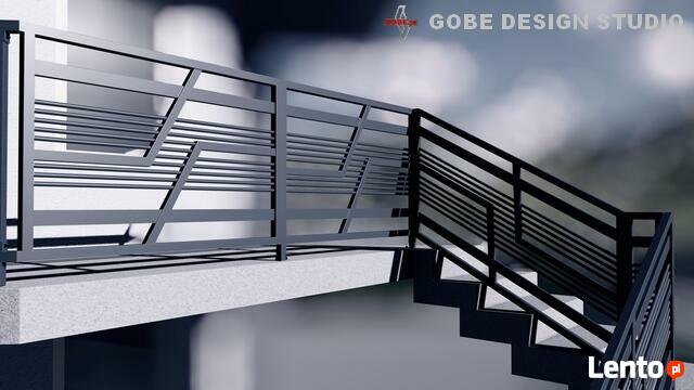 ogrodzenia bramy balustrady balkonowe schodowe