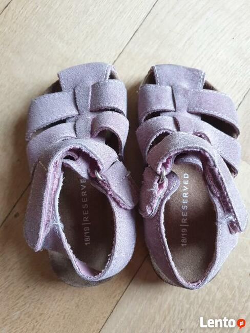 Różowe letnie sandałki Resserved Couture rozm 18/19