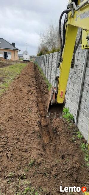 MINIKOPARKA. Przyłącza, Kanaliza, Wiertnica