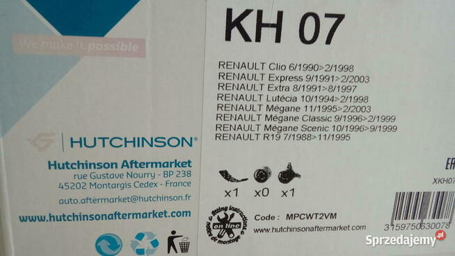 ROZRZĄD RENAULT 1.2/1.4/1.6 8V HUTCHINSON KH07 najtaniej