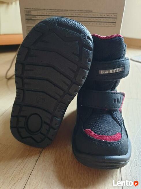 Ocieplane trzewiki Bartek Sympatex, czarno-czerwonym rozm.20