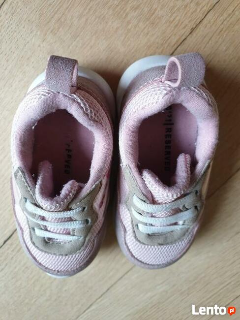 Buty sportowe z imitacji zamszu, skóry i siateczki roz. 20 R