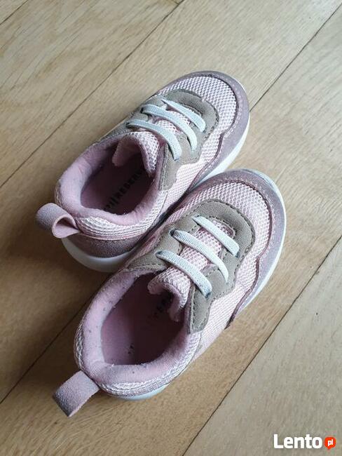 Buty sportowe z imitacji zamszu, skóry i siateczki roz. 20 R