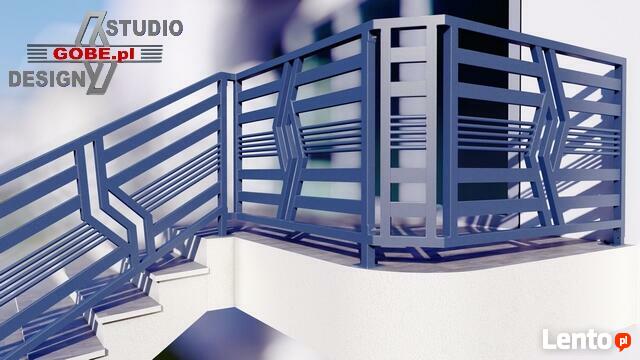ogrodzenia bramy balustrady balkonowe schodowe