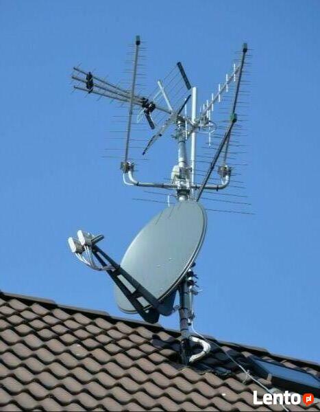 Anteny;montaż, regulacja siły i jakości sygnału satelit.