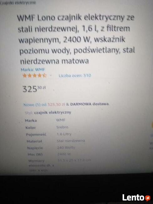 Czajnik elektryczny 1,6 litra