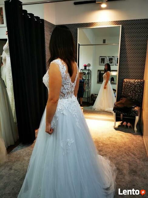 !! BIAŁA suknia ślubna ANTRA MARISSA 36/38 Z SALONU !!