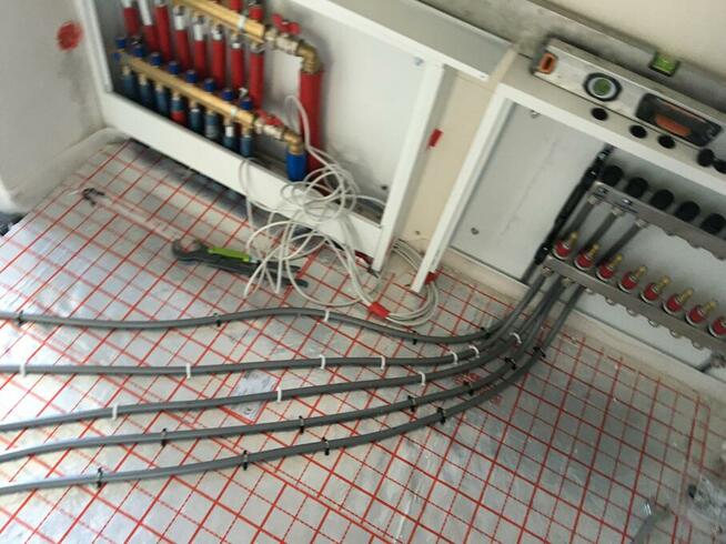 Ogrzewanie podłogowe + instalacja wodna