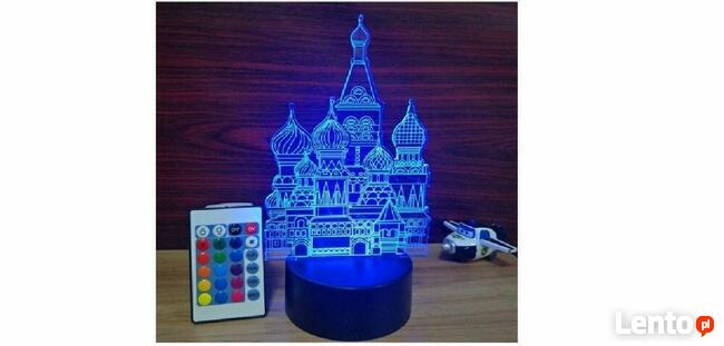 Lampka nocna LED 3 D domek, zamek