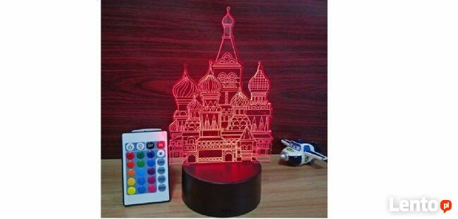 Lampka nocna LED 3 D domek, zamek