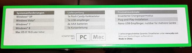 Klawiatura przezroczysta/design ROCK CANDY bezprzewodowa