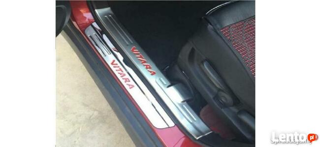 Listwy ozdobne na progi Suzuki Vitara, stal nierdzewna