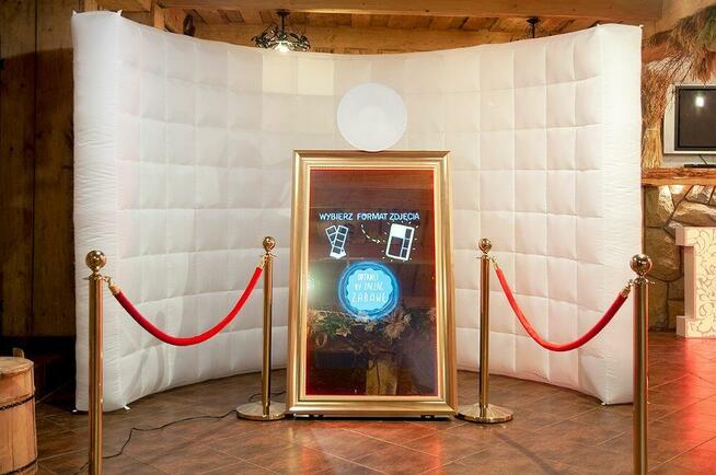 MAGICZNE LUSTRO-fotobudka, album w cenie, napisy LOVE