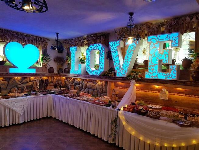 MAGICZNE LUSTRO-fotobudka, album w cenie, napisy LOVE