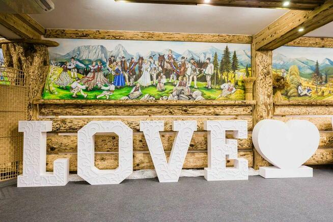 MAGICZNE LUSTRO-fotobudka, album w cenie, napisy LOVE