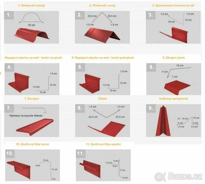 Blachodachówka rzymska 39,99zł/m2 Różnorodność kolorów