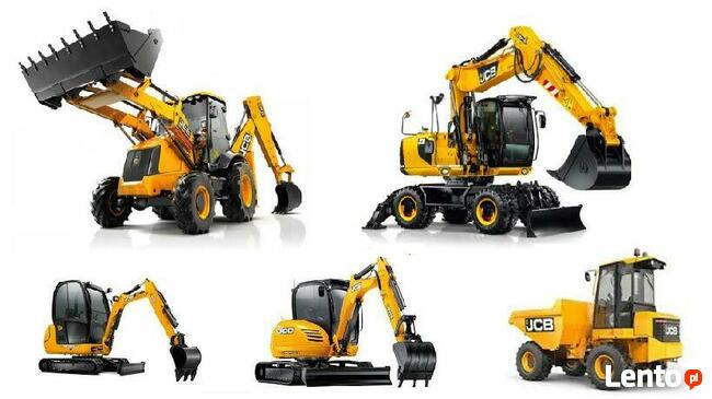 Roboty ziemne usługi koparką JCB wykopy wyburzenia drogi