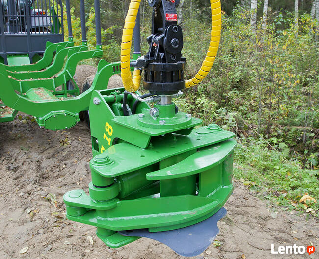 GŁOWICA ŚCINKOWA do drewna mini koparka chwytak BIOMASA