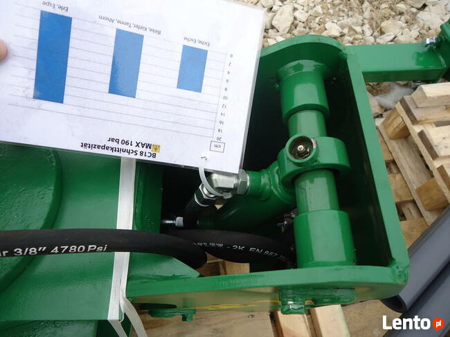 GŁOWICA ŚCINKOWA do drewna mini koparka chwytak BIOMASA