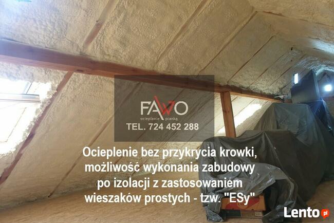 Ocieplanie Pianka Piana Pur Ocieplenie poddasza Pianowanie