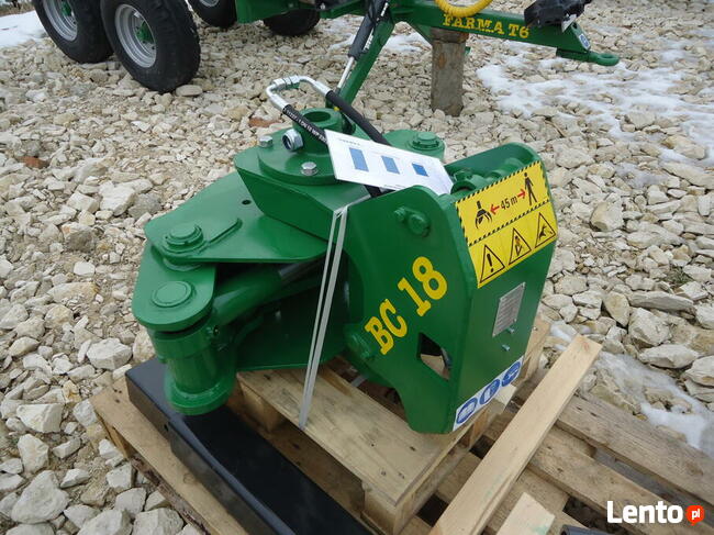 GŁOWICA ŚCINKOWA do drewna mini koparka chwytak BIOMASA