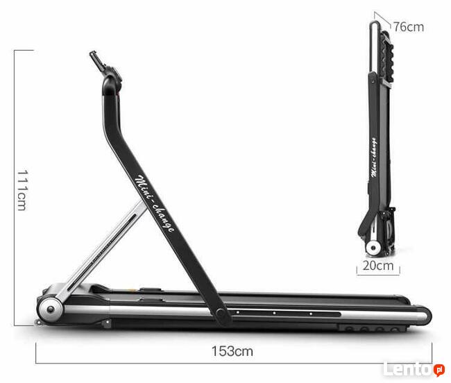 Bieżnia YPOO MINI-CHANGE do rehabilitacji i pod łóżko!