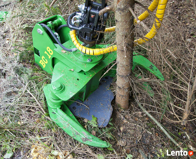 GŁOWICA ŚCINKOWA do drewna mini koparka chwytak BIOMASA