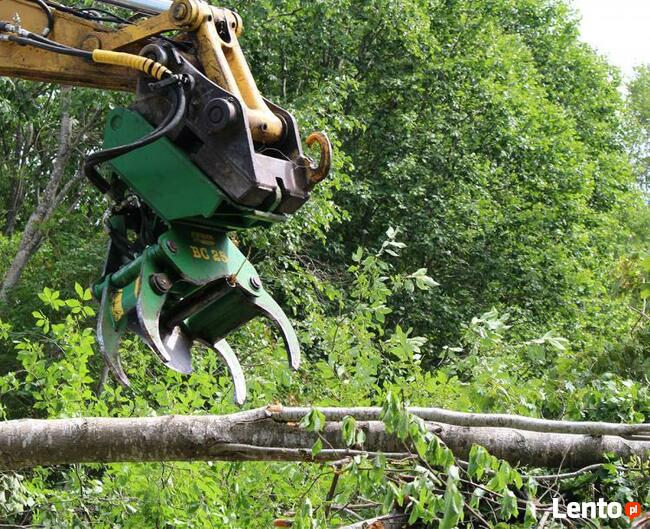 GŁOWICA ŚCINKOWA do DREWNA chwytak BIOMASA koparka Silvatech