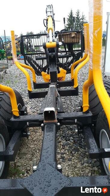 Przyczepa Leśna do drewna Country 3t Żuraw Dźwig 4.3 CHWYTAK