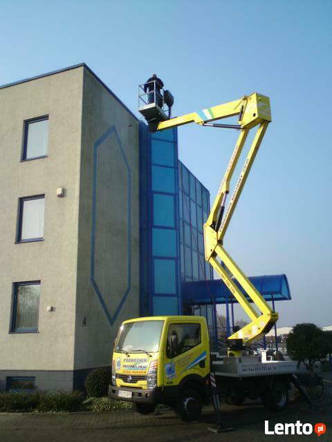 Wynajem podnośnika koszowego
