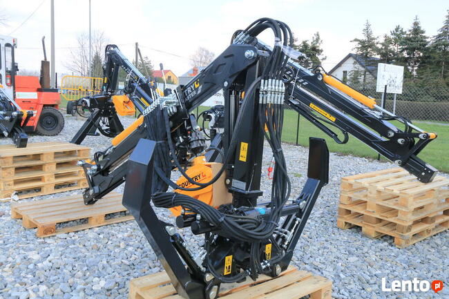 ŻURAW 5,5m Dźwig wysuw 1.3m Zaczep do Przyczepy Leśnej i TUZ