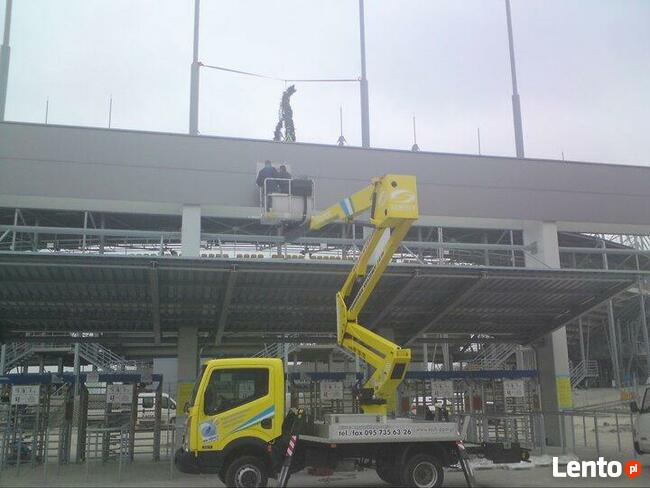 Wynajem podnośnika koszowego