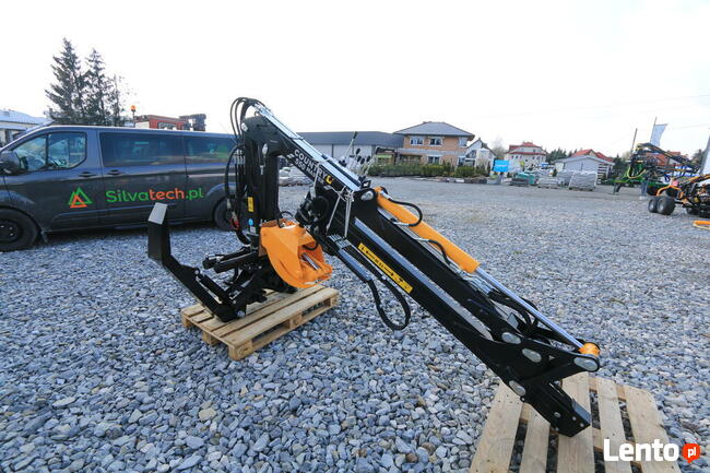 ŻURAW 5,5m Dźwig wysuw 1.3m Zaczep do Przyczepy Leśnej i TUZ