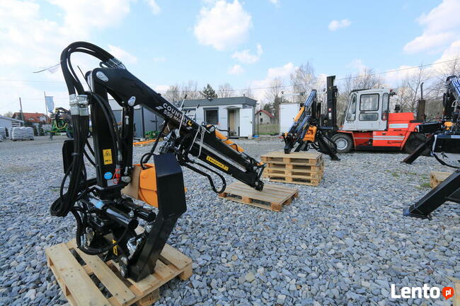 ŻURAW 5,5m Dźwig wysuw 1.3m Zaczep do Przyczepy Leśnej i TUZ