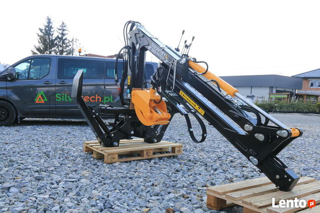 ŻURAW 5,5m Dźwig wysuw 1.3m Zaczep do Przyczepy Leśnej i TUZ