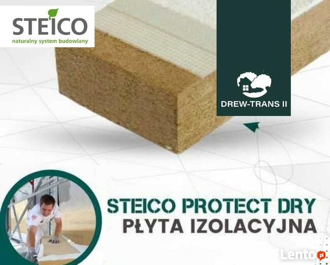 Elewacyjne płyty termoizolacyjne STEICO Protect Dry pod tynk