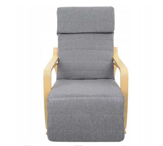 Fotel BUJANY 120 kg. Regulowany Podnóżek Krzesło Bujak