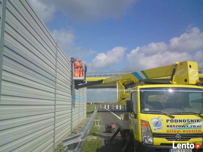 Wynajem podnośnika koszowego