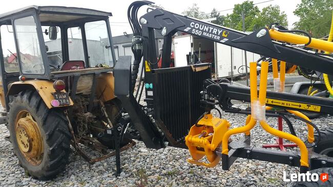 Przyczepa Leśna do URSUS 330 Country 5t Żuraw Dźwig 4,3m TUZ