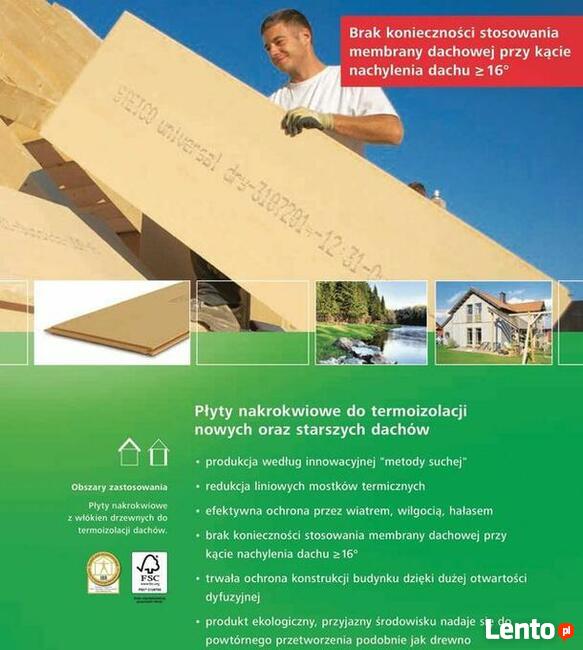 Izolacyjna płyta podpokryciowa, nakrokwiowa STEICO universal