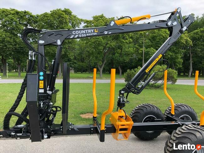 Przyczepa Leśna do URSUS 330 Country 5t Żuraw Dźwig 4,3m TUZ